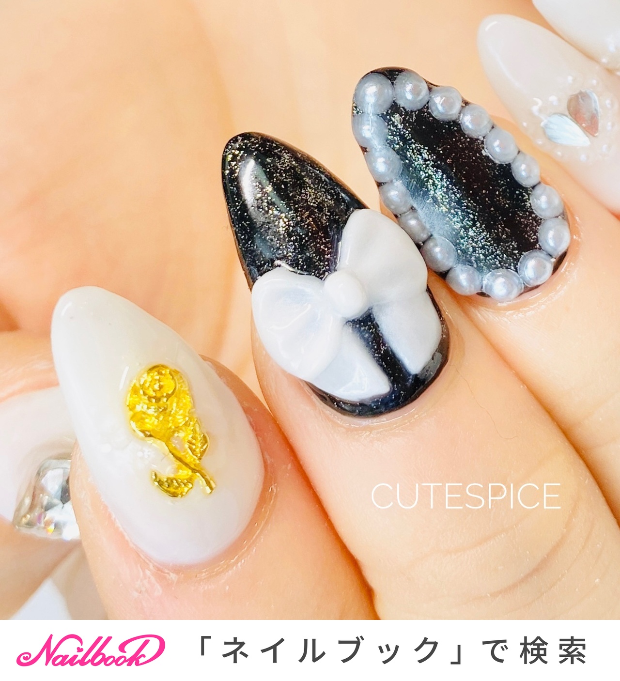 おすすめ順 ハンド リボンフットネイルのネイルデザイン ネイルブック