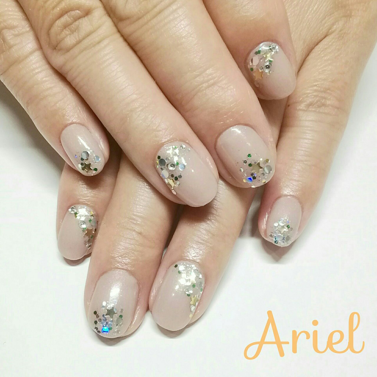 オールシーズン 七夕 オフィス デート ハンド ネイルサロンアリエルのネイルデザイン No ネイルブック