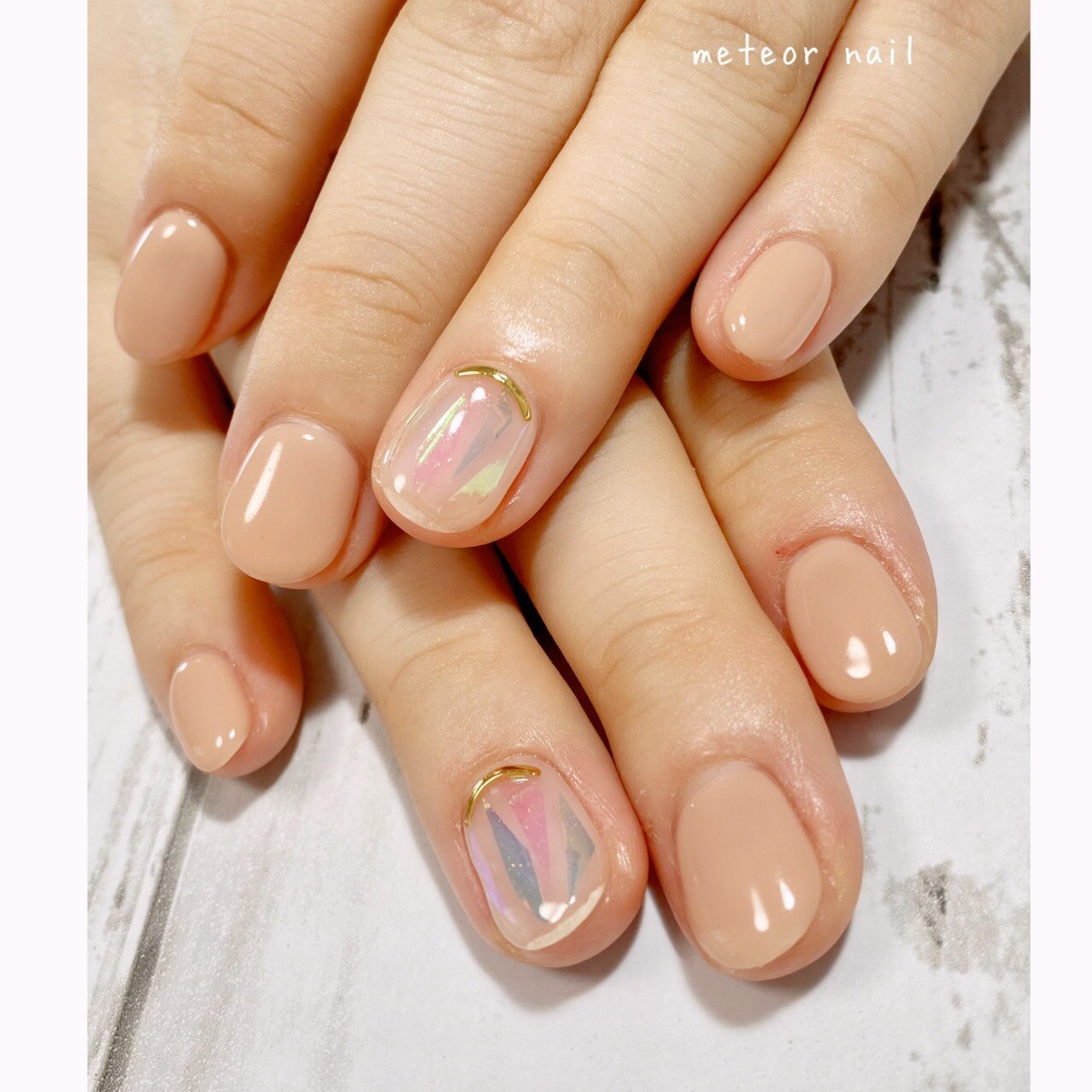 オールシーズン オフィス ハンド シンプル ワンカラー Meteornail ミーティアネイルのネイルデザイン No ネイルブック