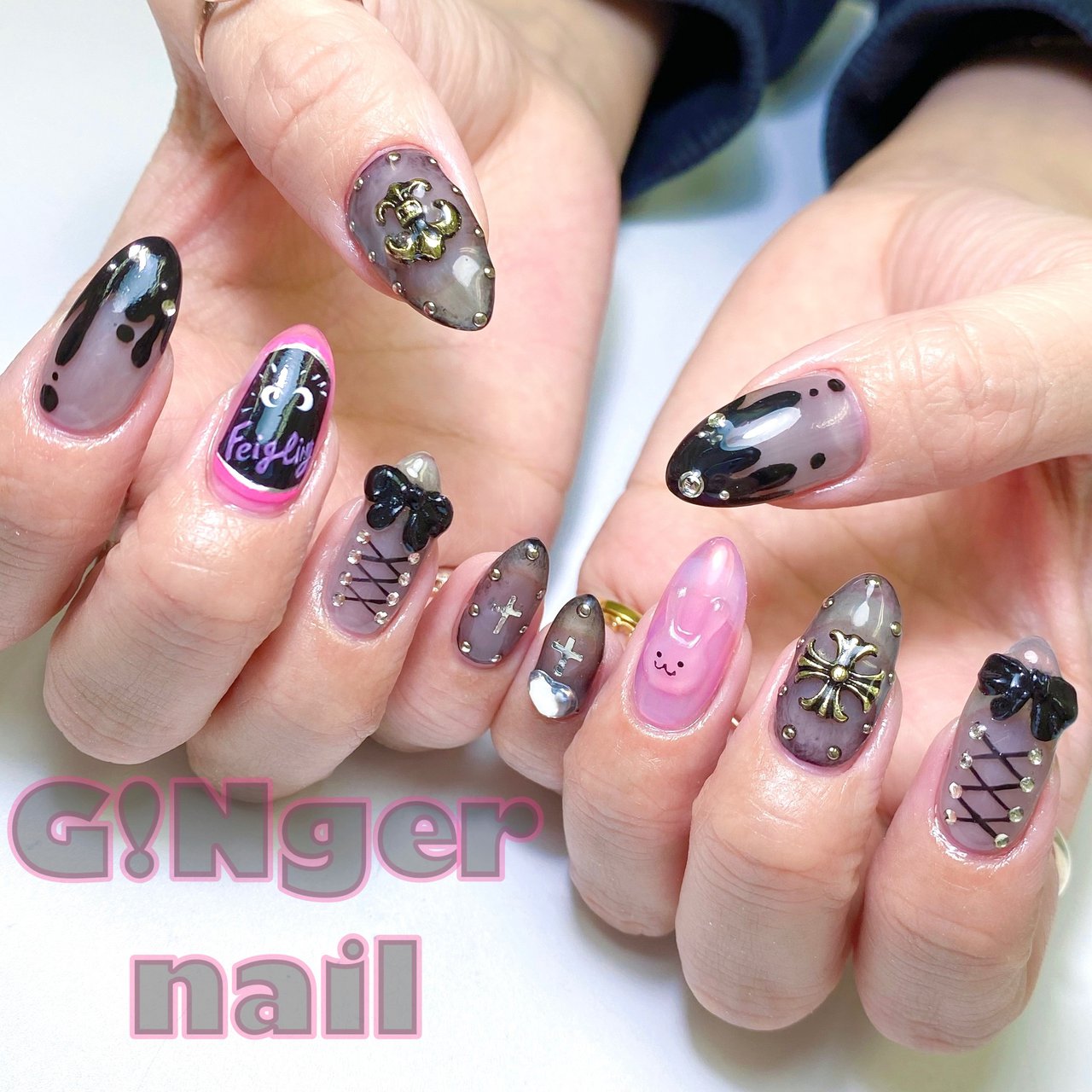 ライブ パーティー デート 女子会 ハンド Ginger Nail 代々木 ジンジャーネイルのネイルデザイン No ネイルブック