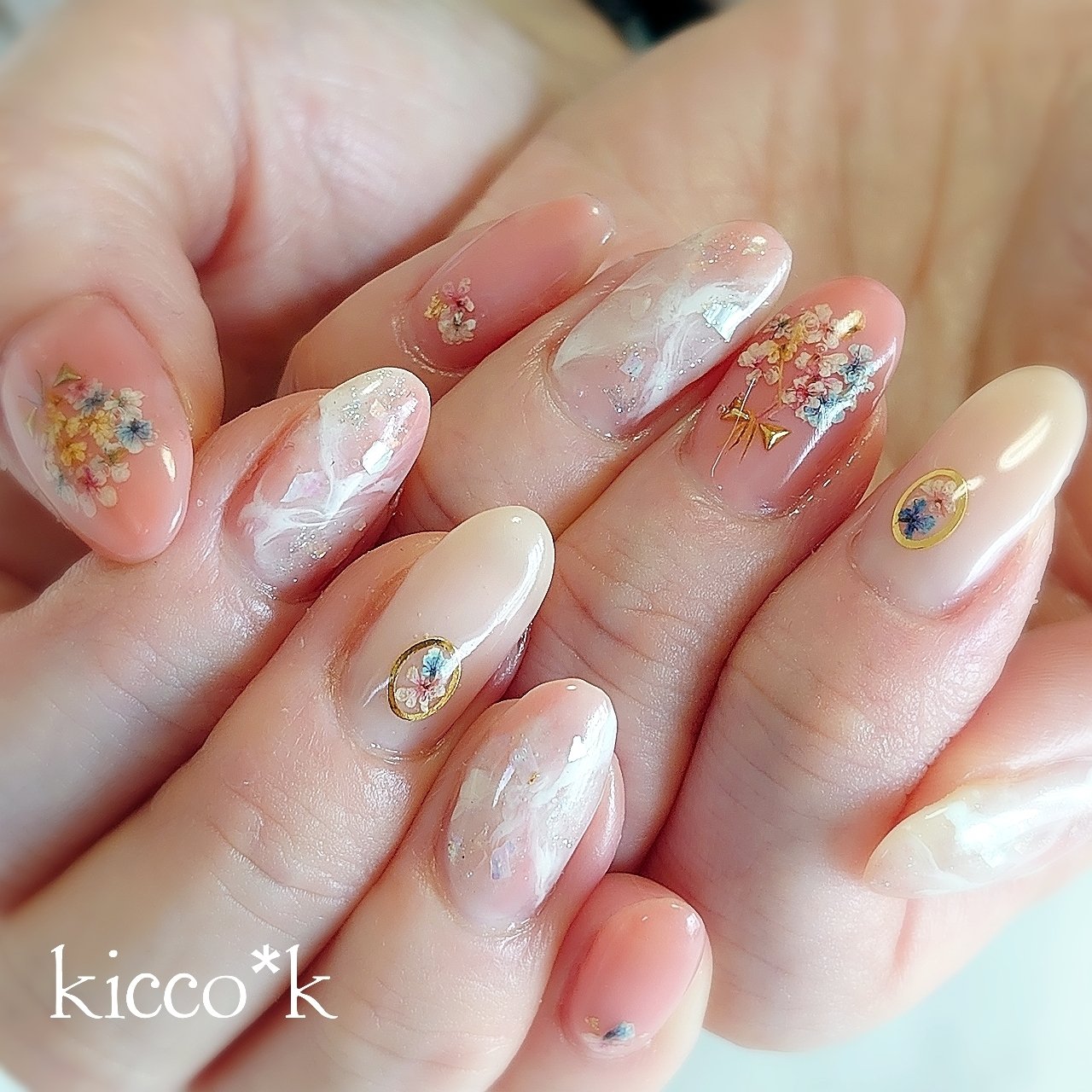 春 入学式 デート 女子会 ハンド Kicco K Nailのネイルデザイン No ネイルブック