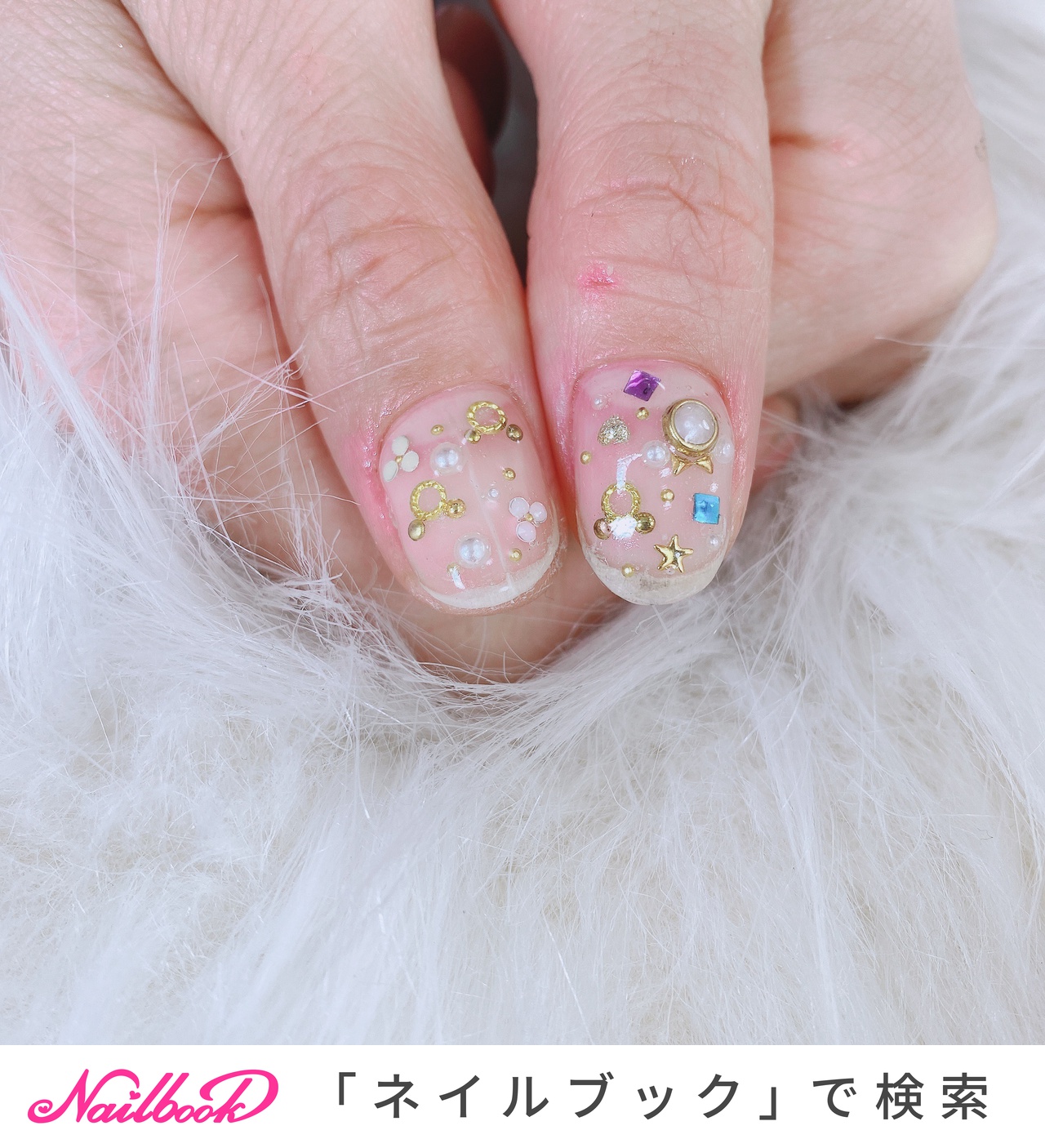 21年 新着順 デコ 隠れミッキーのネイルデザイン ネイルブック