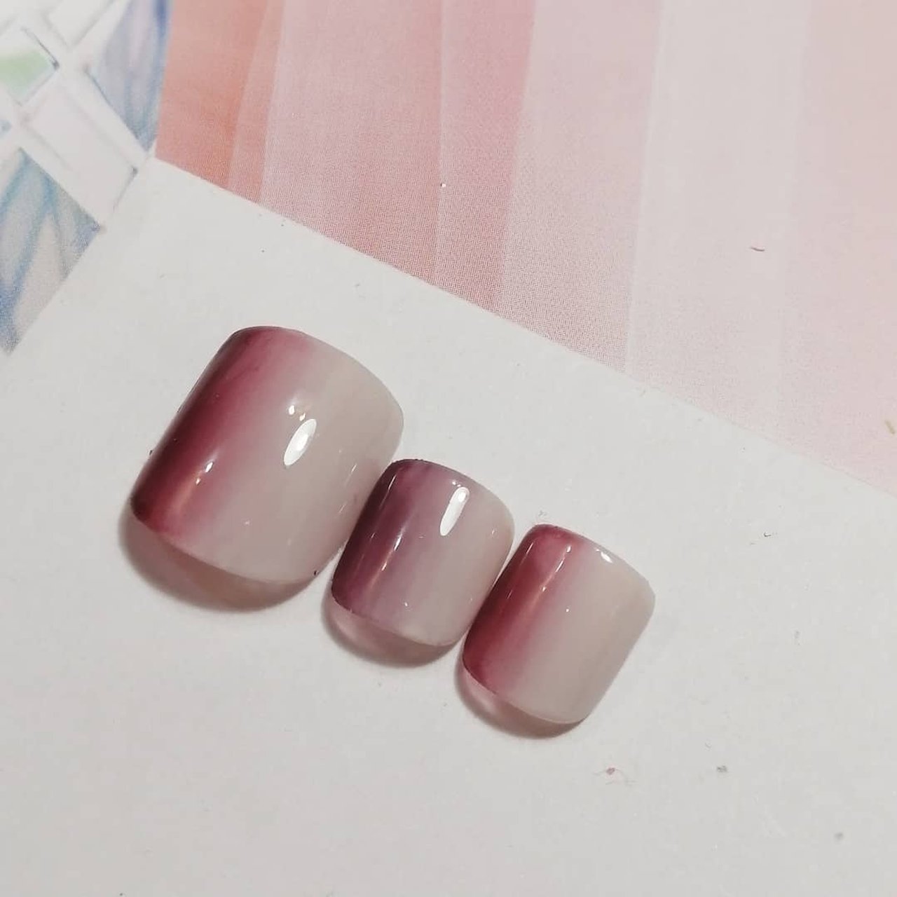 春 海 フット シンプル グラデーション リりのネイルデザイン No ネイルブック