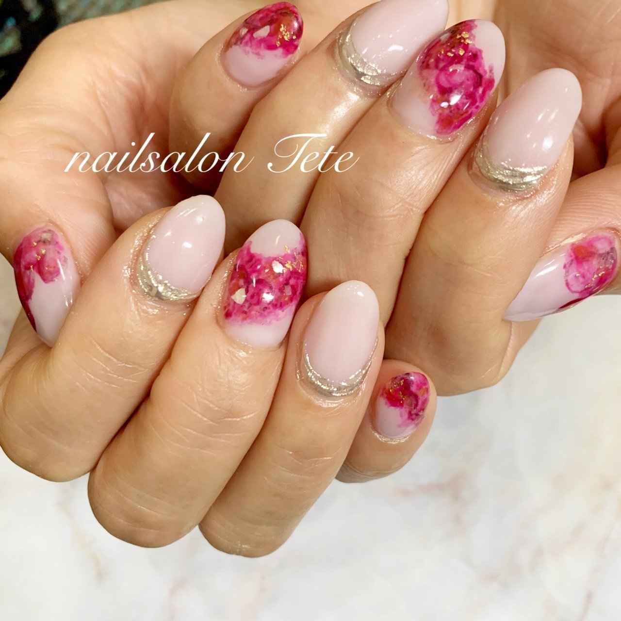 春 旅行 デート 女子会 ハンド Nailtete 本店のネイルデザイン No ネイルブック