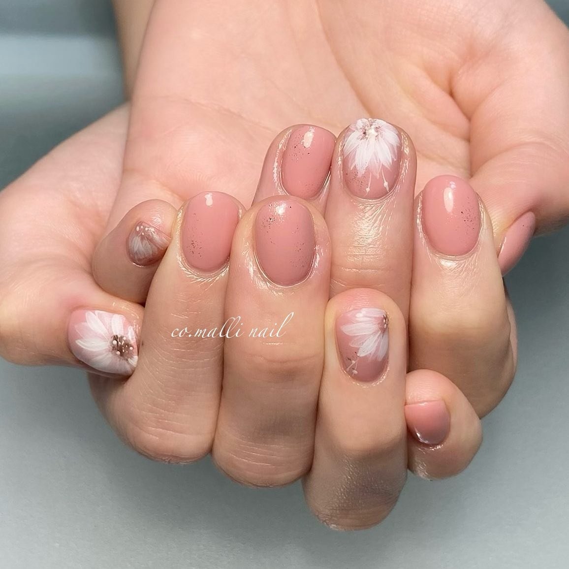 ハンド フラワー ジェル お客様 Co Malli Nailのネイルデザイン No ネイルブック