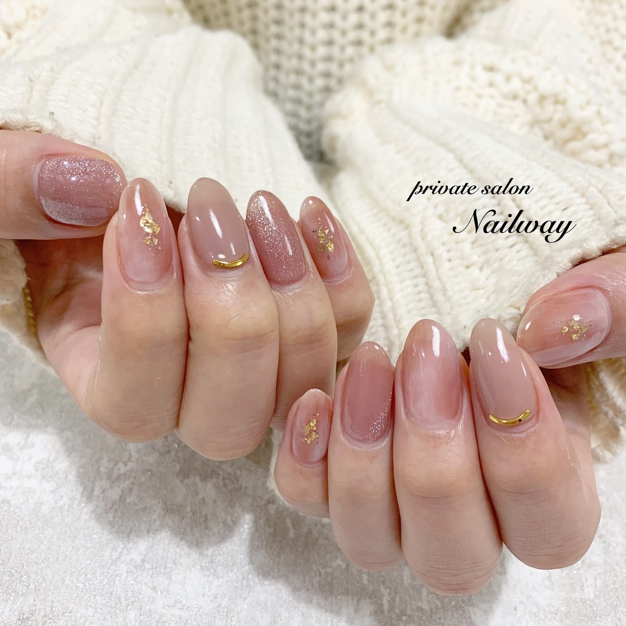 春 ハンド ニュアンス マグネット ミディアム Privatesalon Nailwayのネイルデザイン No ネイルブック