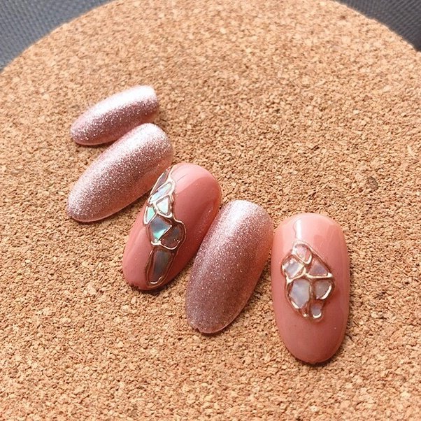 春 オールシーズン ハンド シェル マグネット Miumiu1019のネイルデザイン No ネイルブック