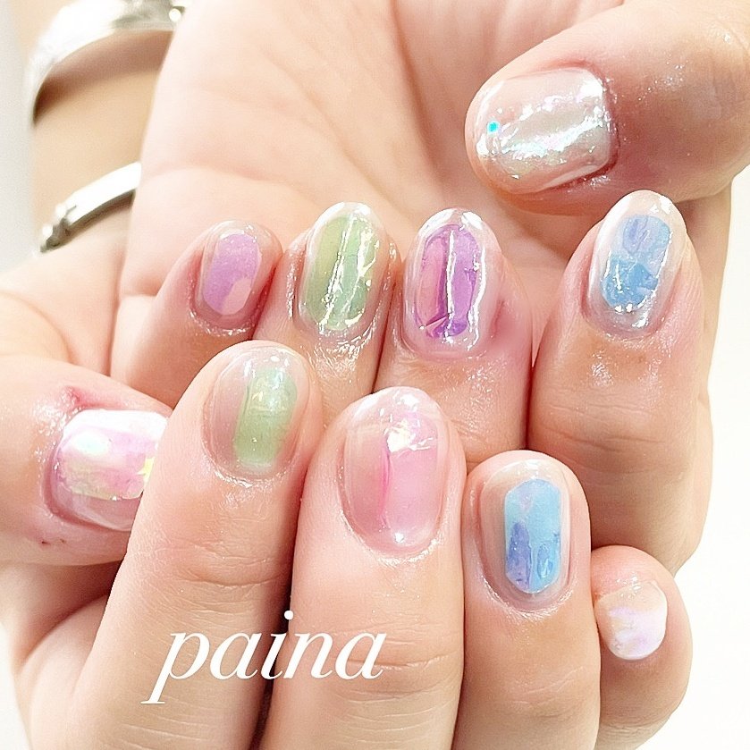 ハンド オーロラ 越谷市 ネイルパイナ Nailpainaのネイルデザイン No ネイルブック