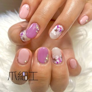 パープル 紫 パープルピンクのネイルデザイン 2ページ目 ネイルブック