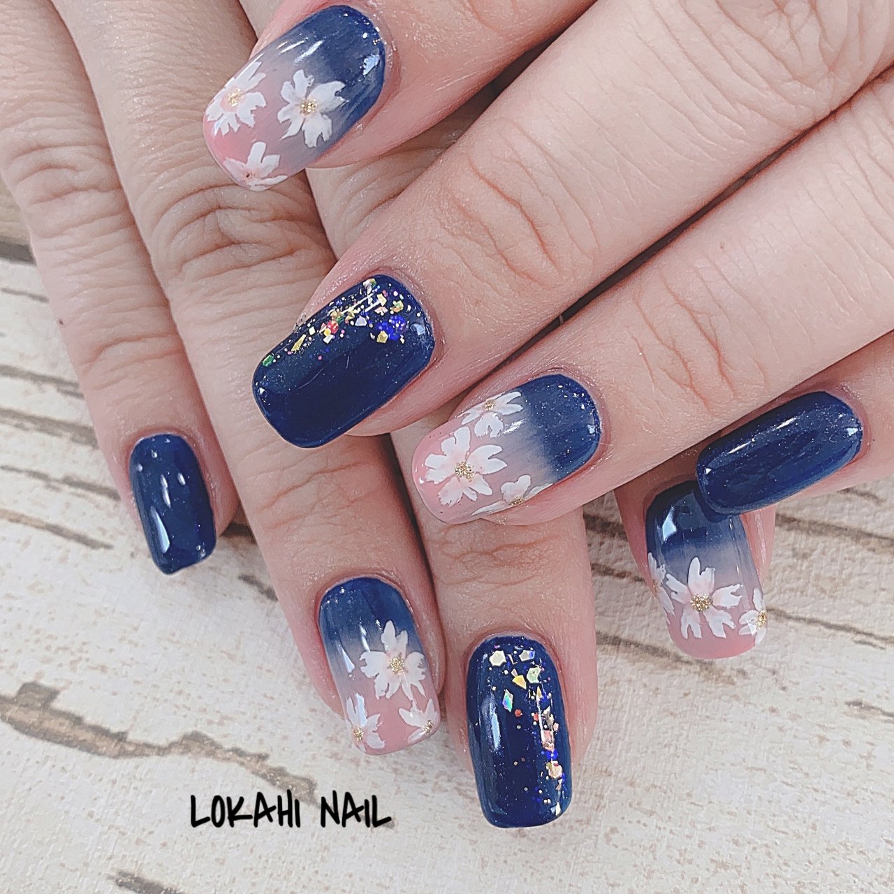 春 ハンド グラデーション フラワー 和柄 Lokahi Nail ロカヒネイルのネイルデザイン No ネイルブック