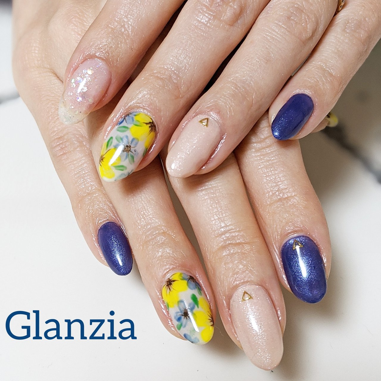 春 オールシーズン 入学式 デート ハンド Glanzia ｸﾞﾗﾝﾂｨｱ 南流山駅前6分nail Facialのネイル デザイン No ネイルブック