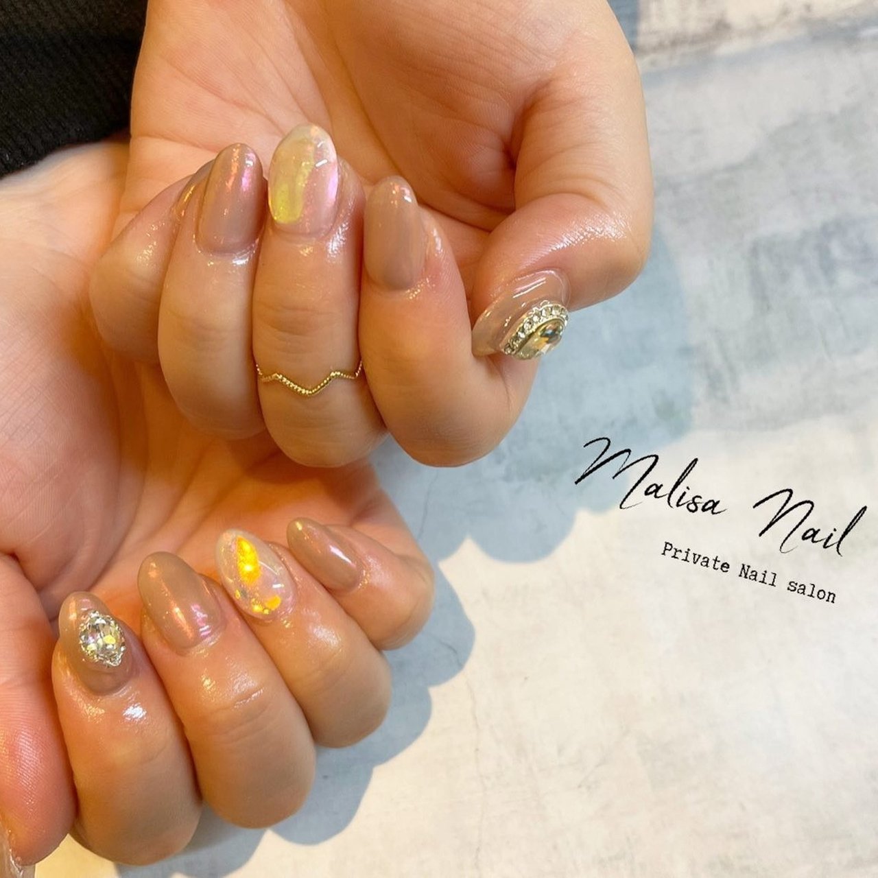 春 夏 オールシーズン 海 ハンド Malisa Nail Mariyaのネイルデザイン No ネイルブック