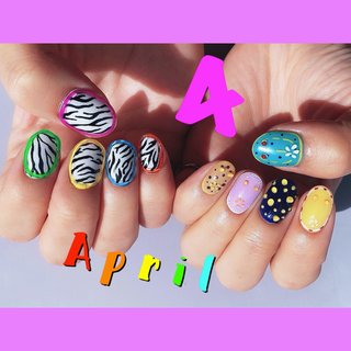 ゼブラネイルのネイルデザイン(205ページ目)｜ネイルブック