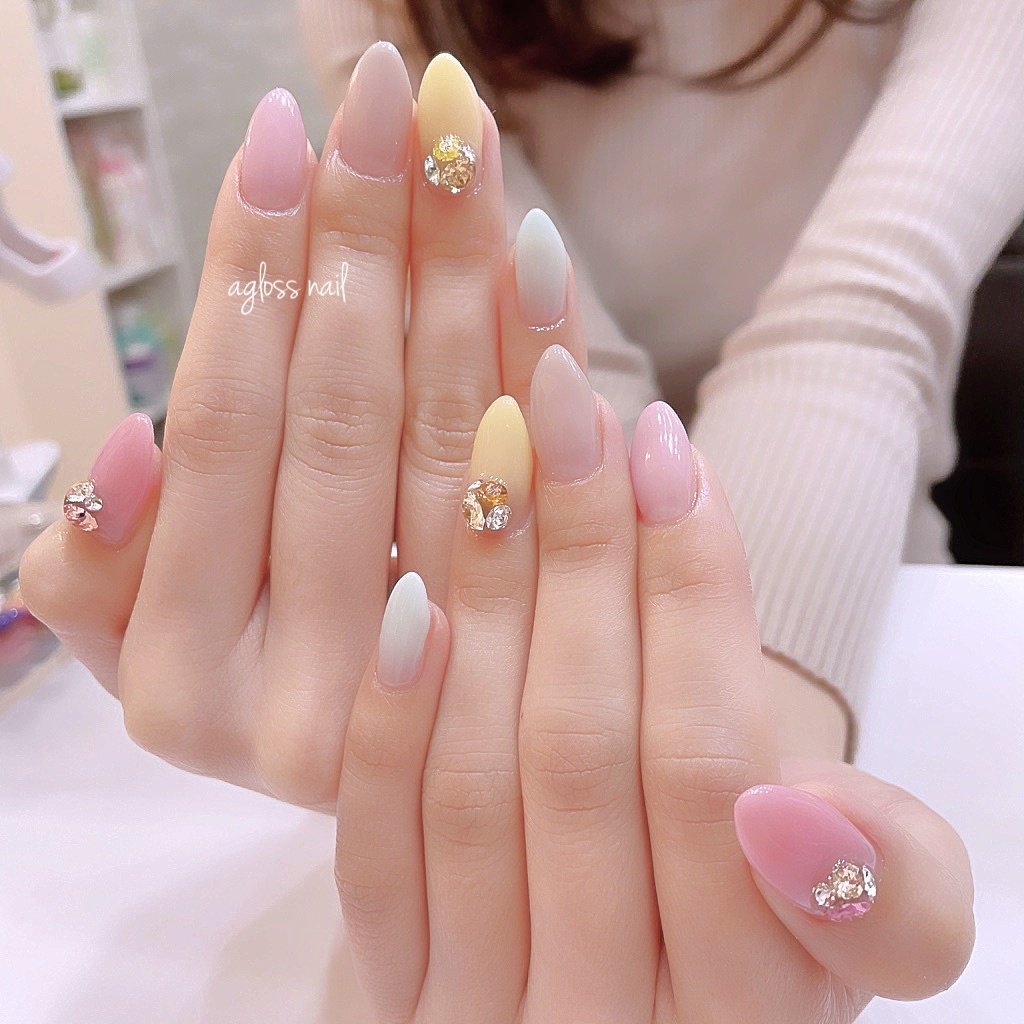 春 夏 秋 冬 ハンド Agloss Nailのネイルデザイン No ネイルブック