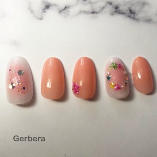 ワンカラー チーク ベージュのネイルデザイン ネイルブック