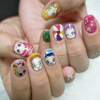 おジャ魔女どれみネイルのネイルデザイン(2ページ目)｜ネイルブック