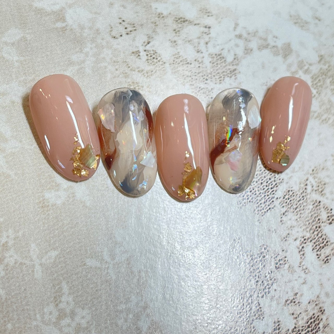 春 夏 オールシーズン ハンド シェル ネイルサロンマーメイドのネイルデザイン No ネイルブック