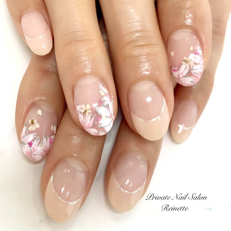 春 卒業式 入学式 ハンド シンプル Nail Reinetteのネイルデザイン No ネイルブック