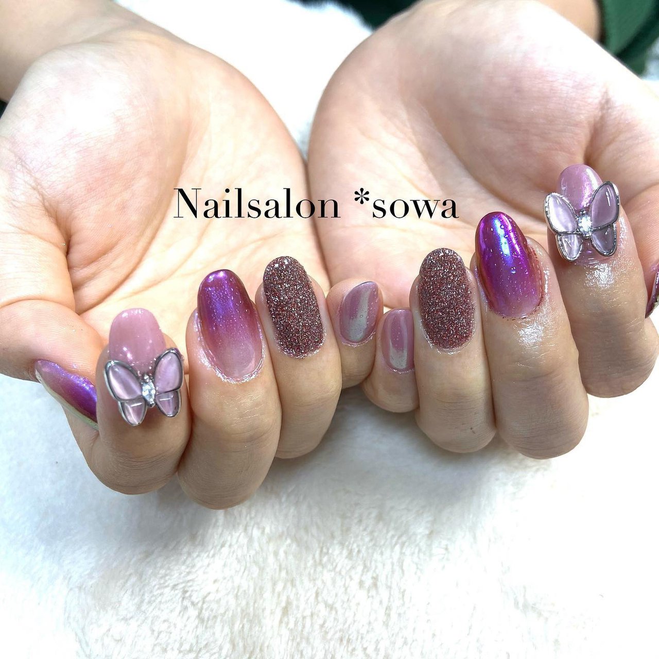 春 成人式 卒業式 ハンド グラデーション Nail Salon Sowa 久留米市のネイルデザイン No ネイルブック