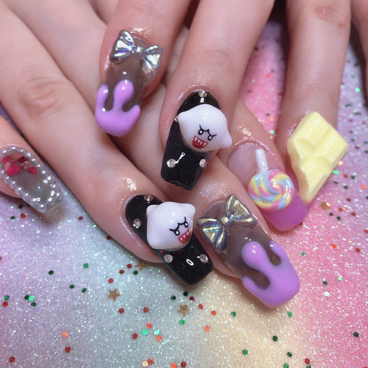 バレンタイン/旅行/ハロウィン/女子会/ハンド - bambi_bambiのネイル