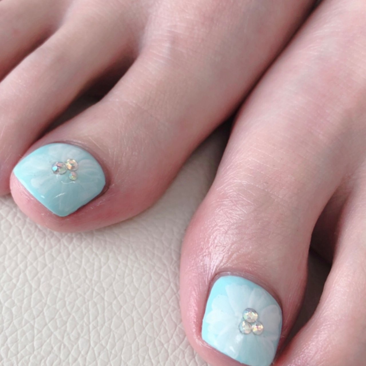 春 夏 フット シンプル フラワー Maokooのネイルデザイン No ネイルブック