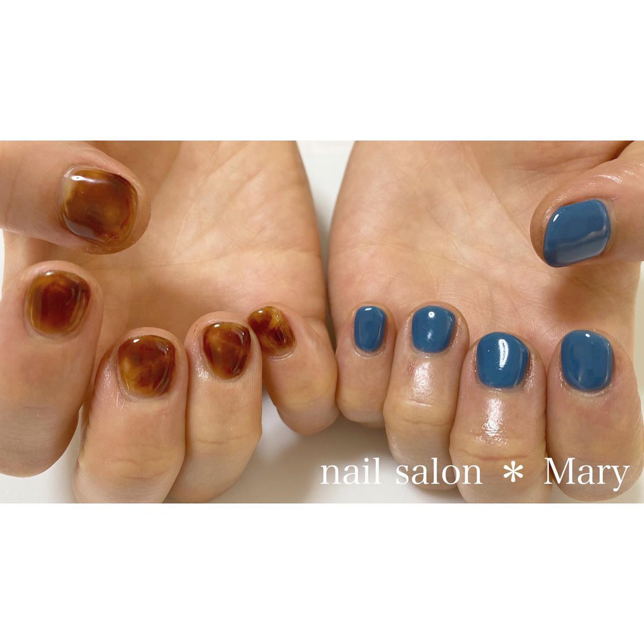 オールシーズン ハンド シンプル べっ甲 ショート Maryのネイルデザイン No ネイルブック