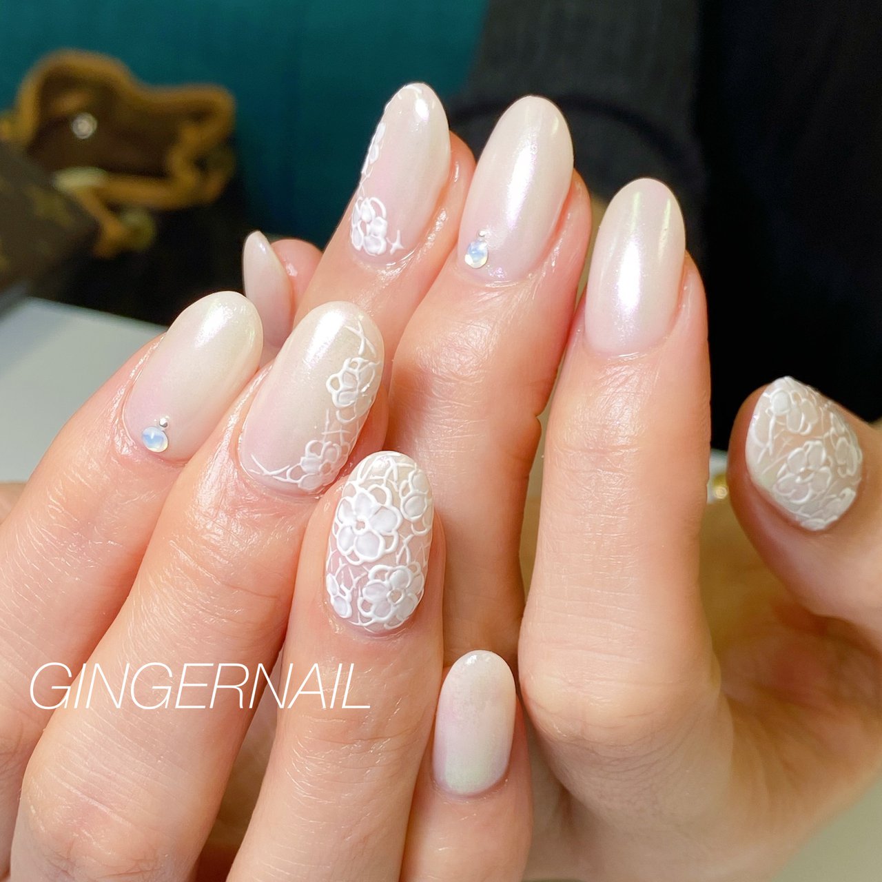 オフィス ブライダル パーティー デート ハンド Ginger Nail 代々木 ジンジャーネイルのネイルデザイン No ネイル ブック