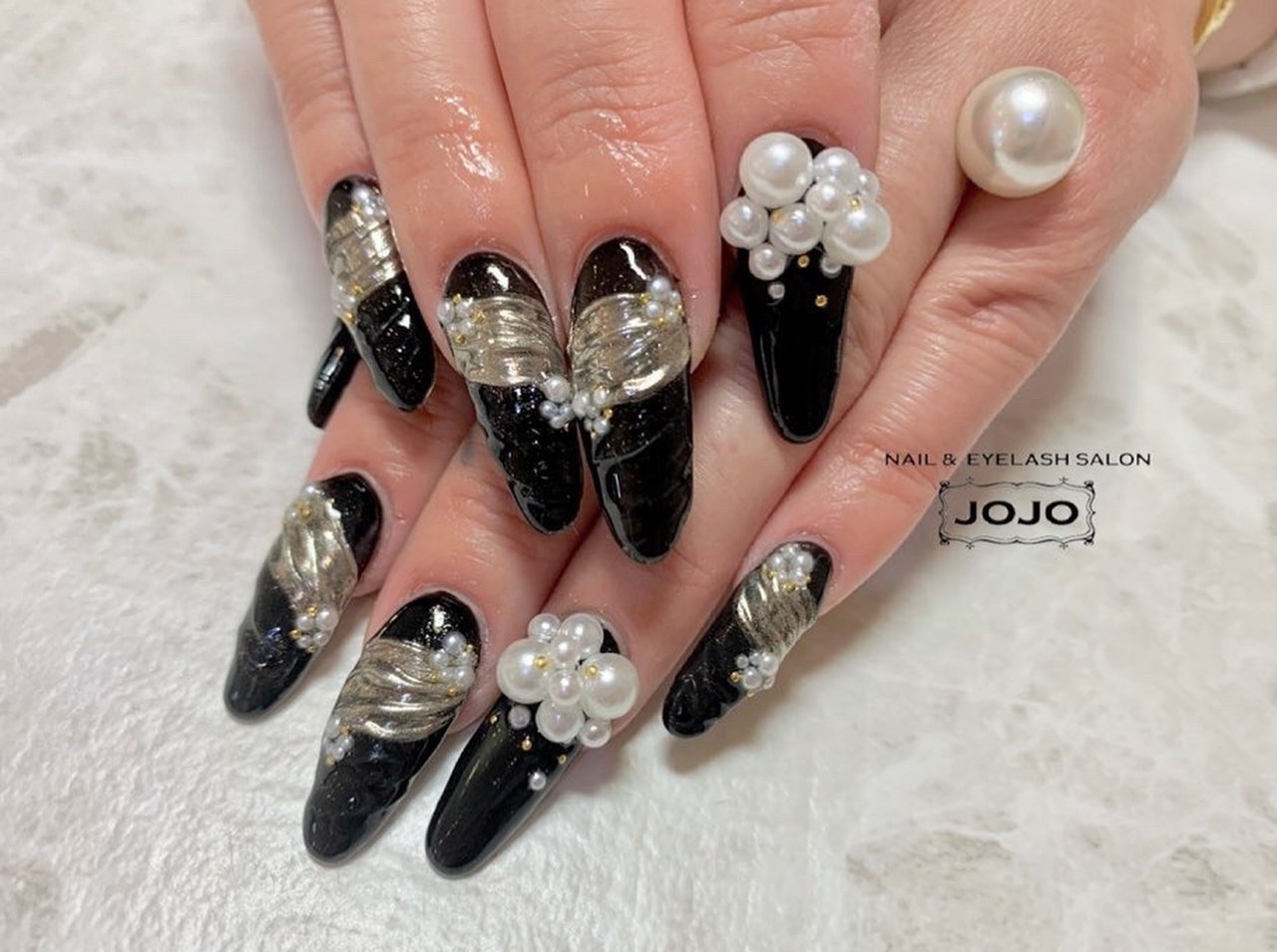 オールシーズン/パーティー/女子会/ハンド/パール - jojonailのネイル