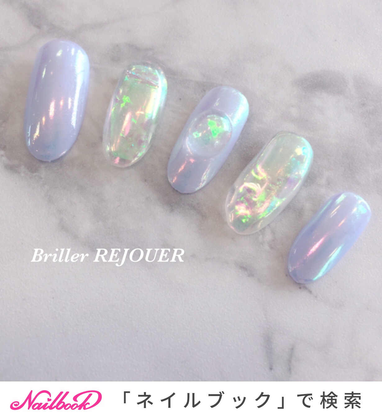 春 夏 オフィス 女子会 ハンド Briller Rejouerのネイルデザイン No ネイルブック