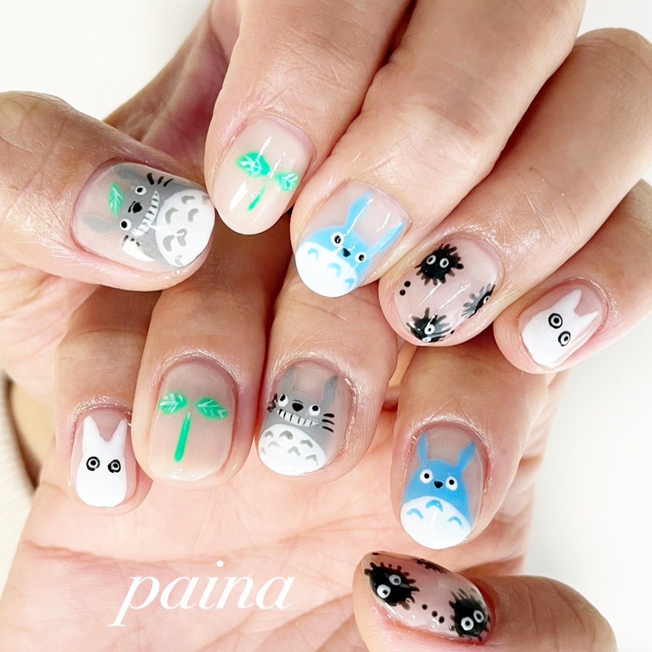 ハンド キャラクター ジェルネイル お客様 越谷市 ネイルパイナ Nailpainaのネイルデザイン No ネイルブック