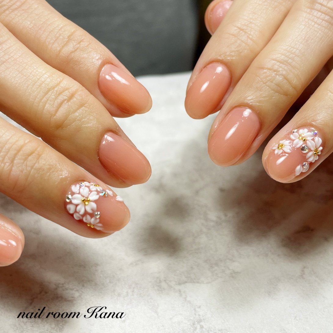 春 卒業式 入学式 ハンド ワンカラー Nail Room Kanaのネイルデザイン No ネイルブック