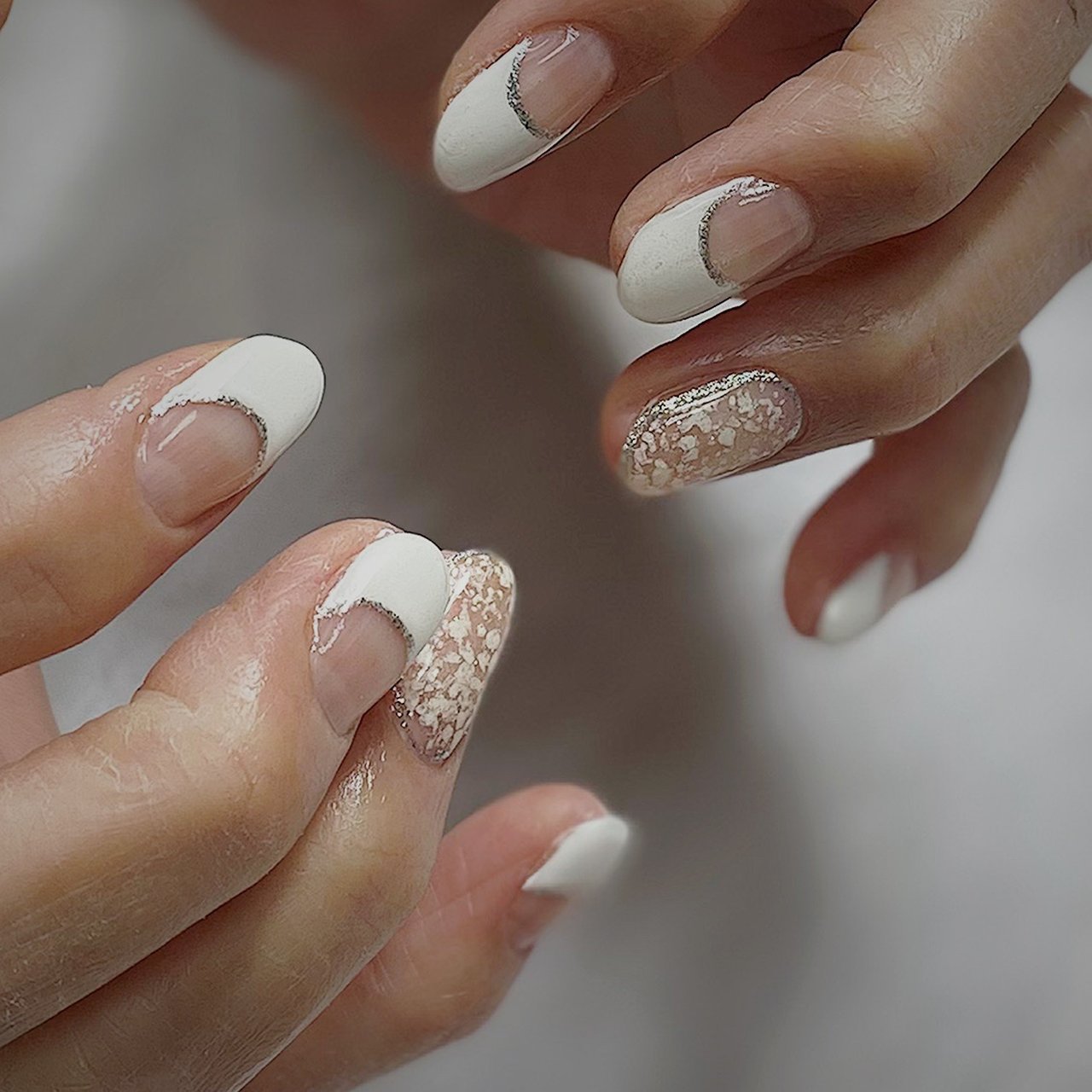 オールシーズン ハンド フレンチ ワンカラー ショート Zero Mam Nailのネイルデザイン No ネイルブック