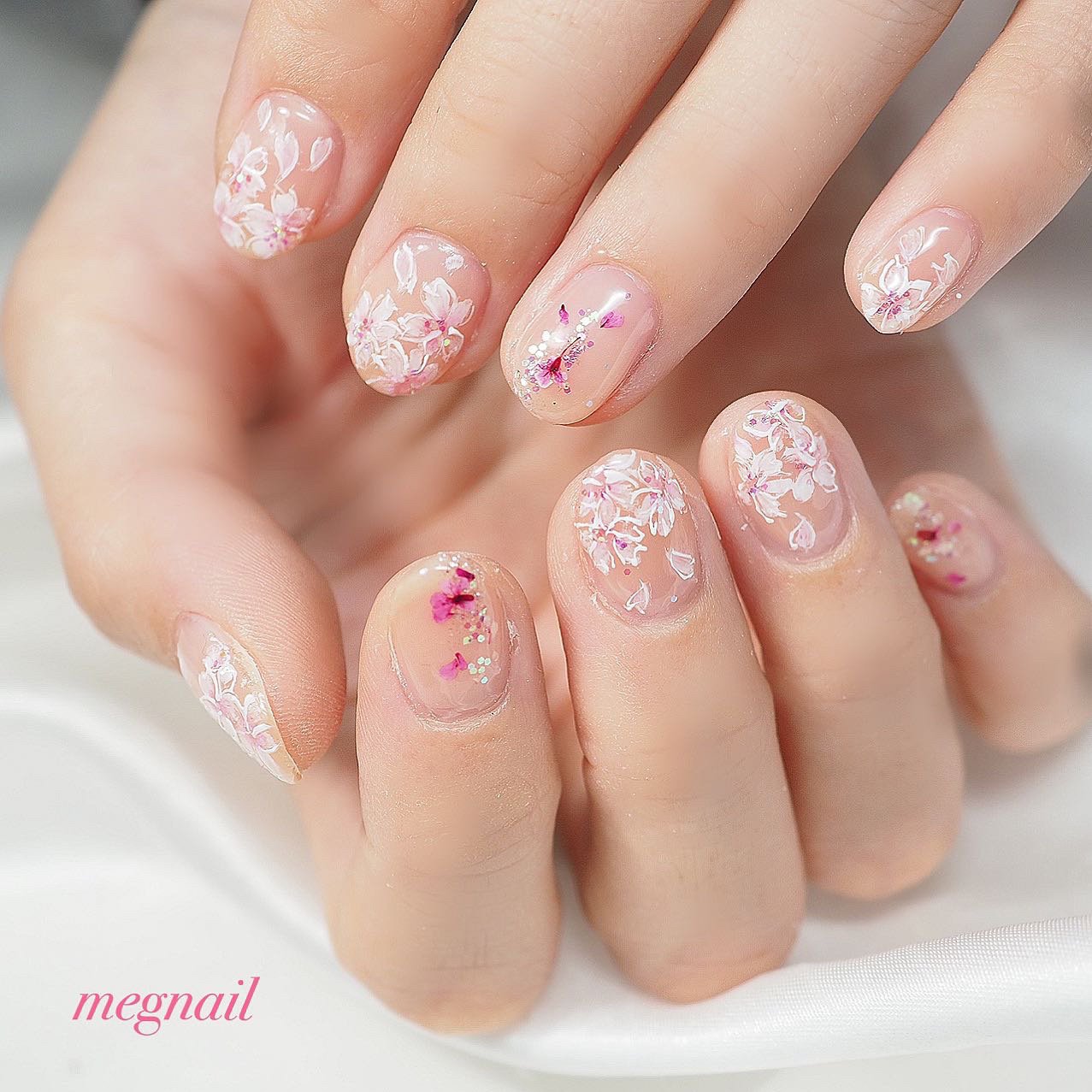 春 ブライダル デート 女子会 ハンド Megnailのネイルデザイン No ネイルブック