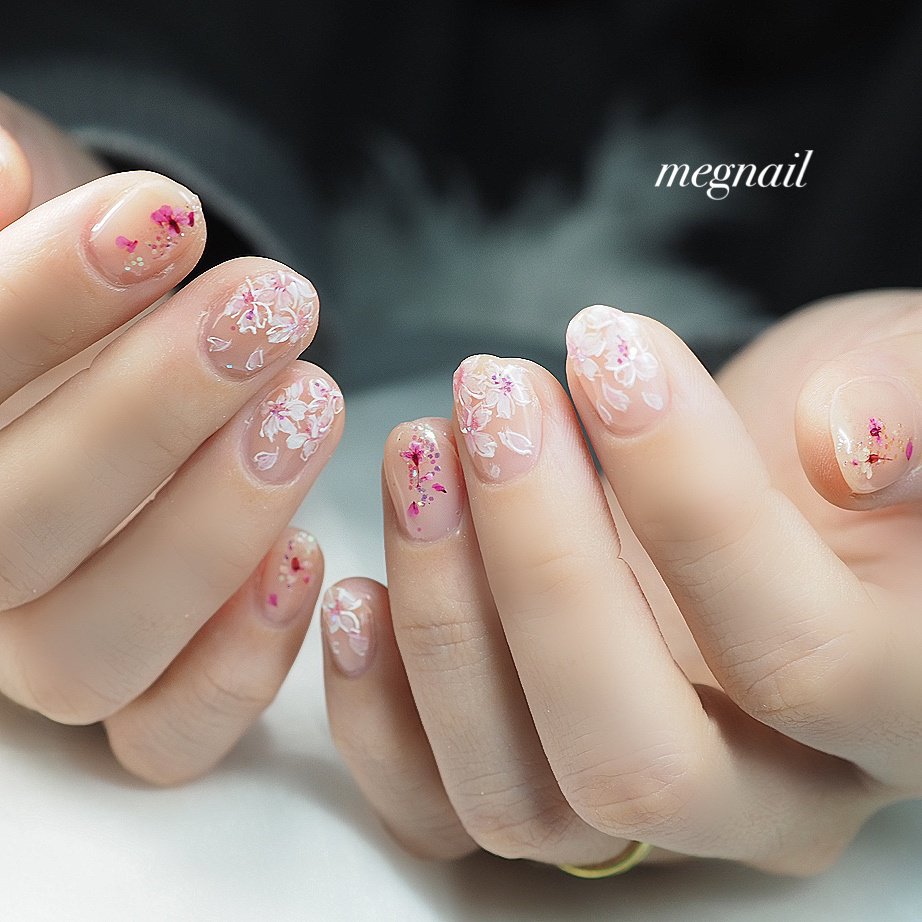 春 ブライダル デート 女子会 ハンド Megnailのネイルデザイン No ネイルブック