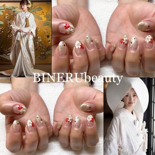 白無垢ネイルのネイルデザイン ネイルブック