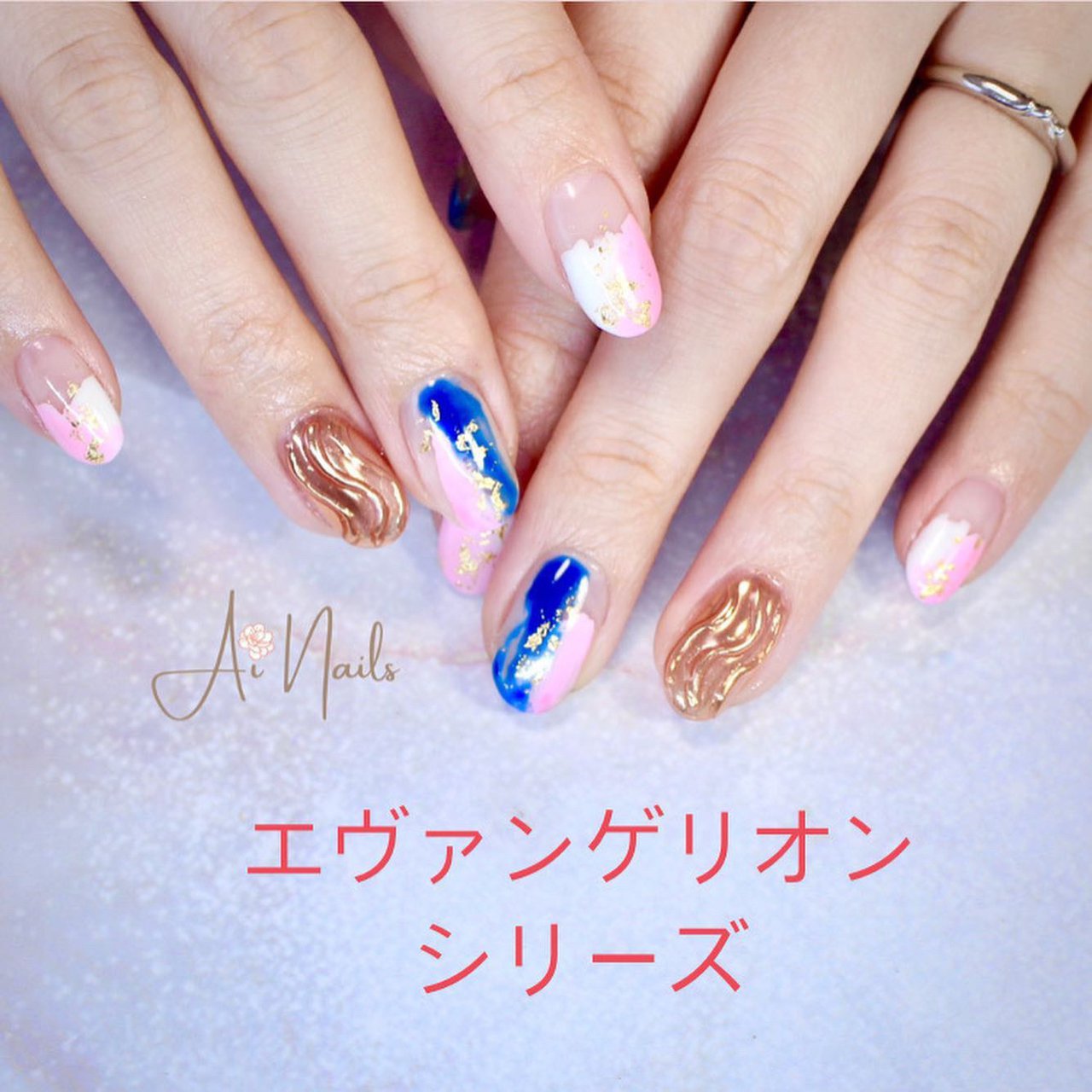 オールシーズン オフィス デート 女子会 ハンド 愛知県尾張旭市 Ai Nails アイネイルズのネイルデザイン No 673 ネイル ブック