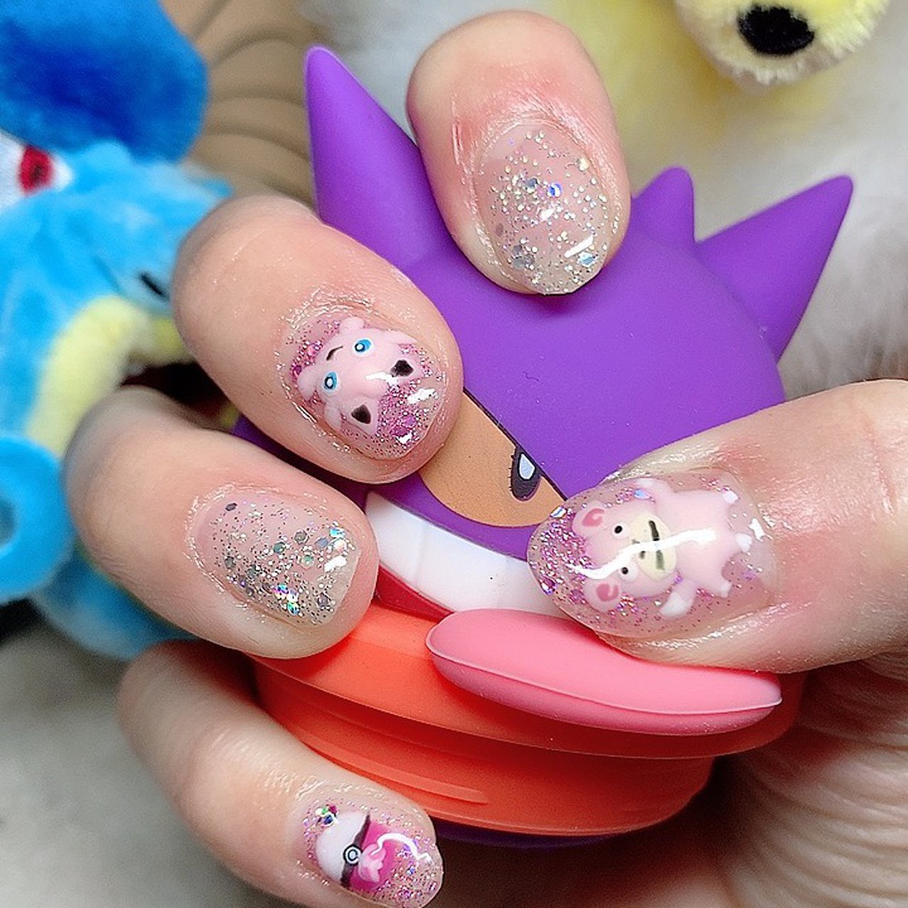 ハンド ミディアム ホワイト ピンク ブラック 𝓜𝓐𝓘𝓚𝓐 のネイルデザイン No 695 ネイルブック