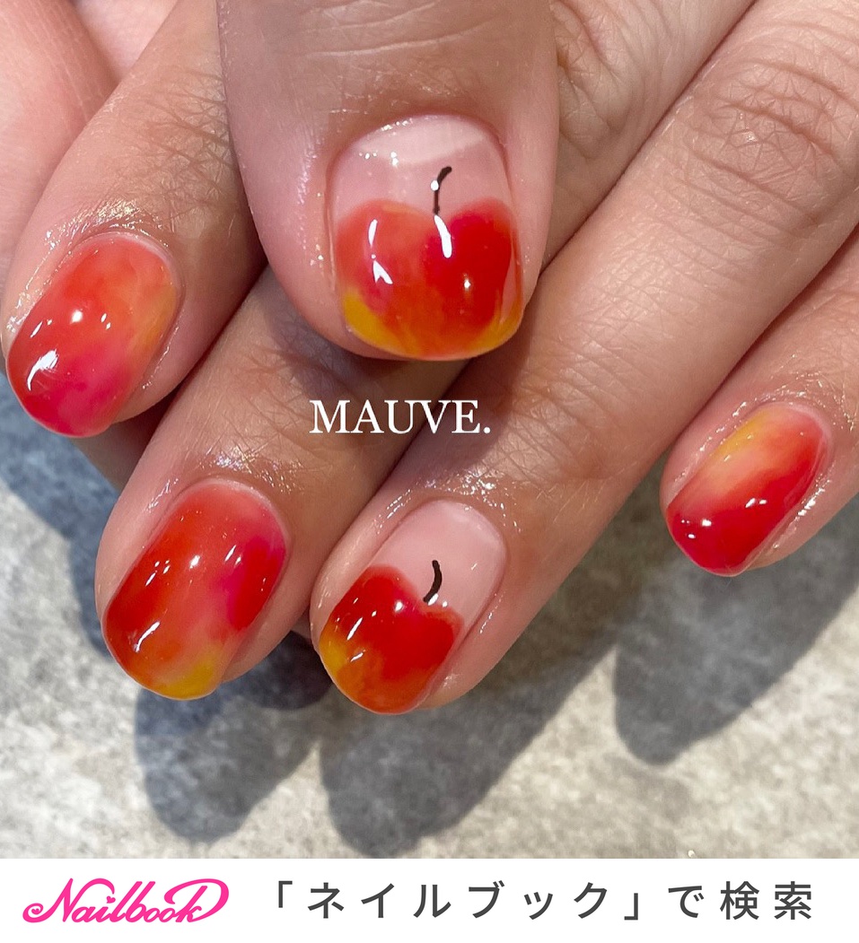 りんごのネイルデザイン ネイルブック