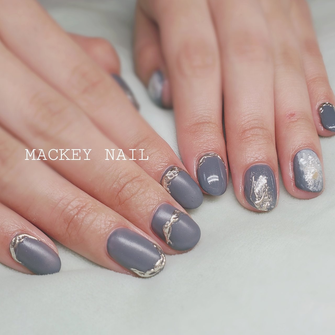 春 オールシーズン ハンド ニュアンス マット Mackey Nailのネイルデザイン No ネイルブック