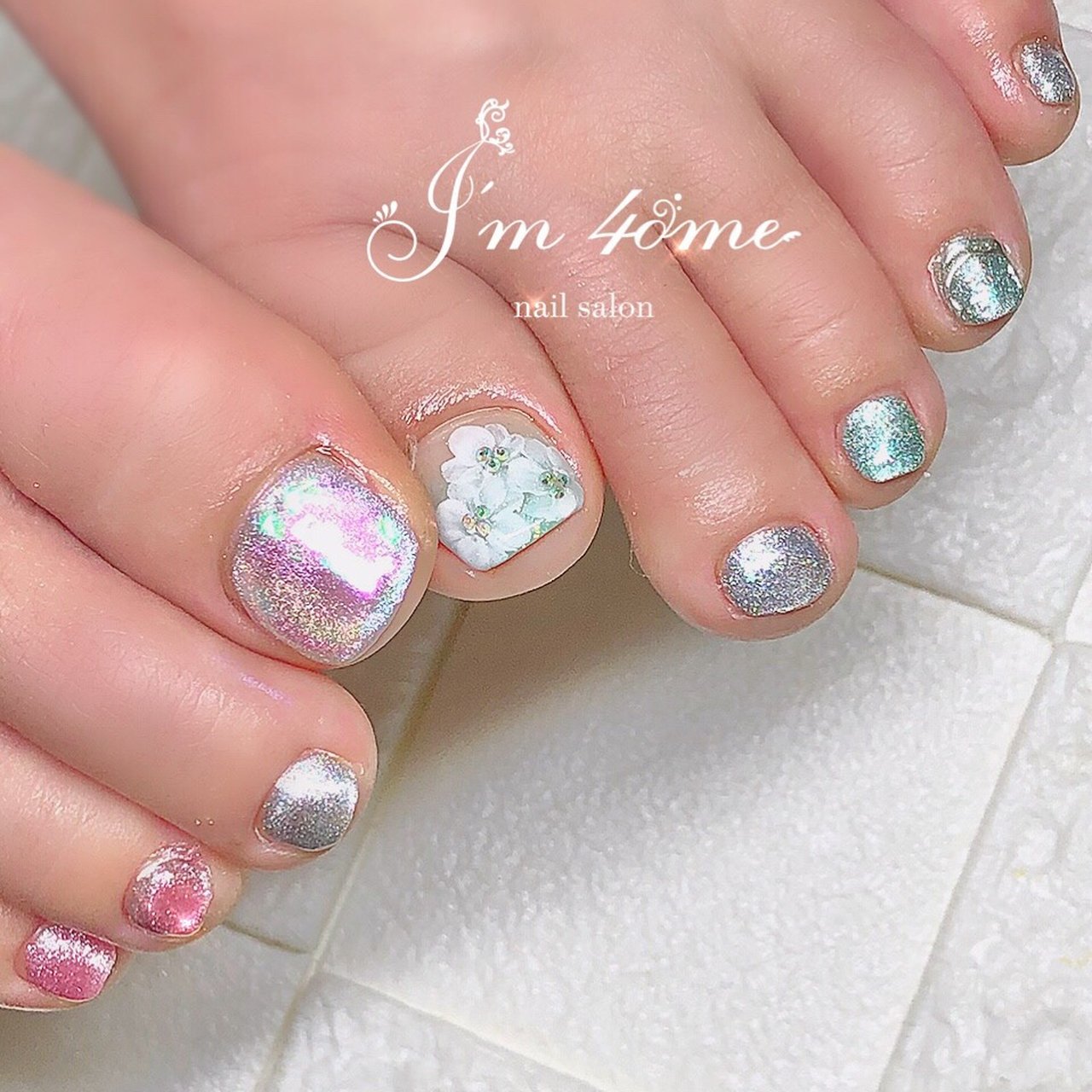 春 夏 海 リゾート フット Hitomiのネイルデザイン No ネイルブック