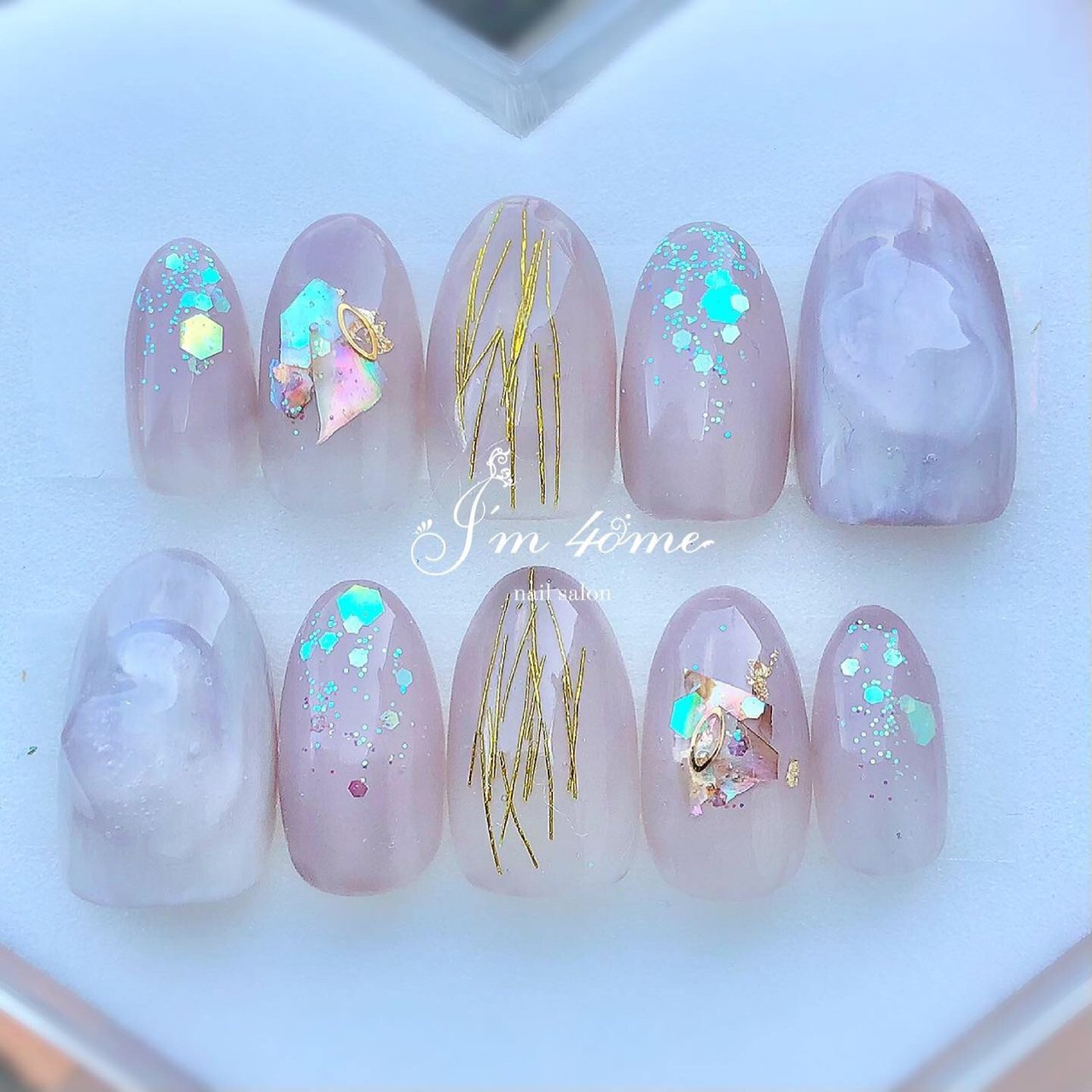 春 オフィス ブライダル パーティー ハンド Hitomiのネイルデザイン No ネイルブック