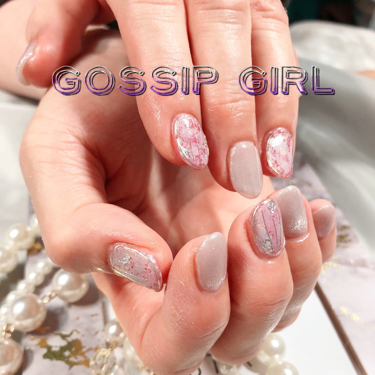 オールシーズン 入学式 旅行 リゾート ホイル Gossip Girlのネイルデザイン No ネイルブック