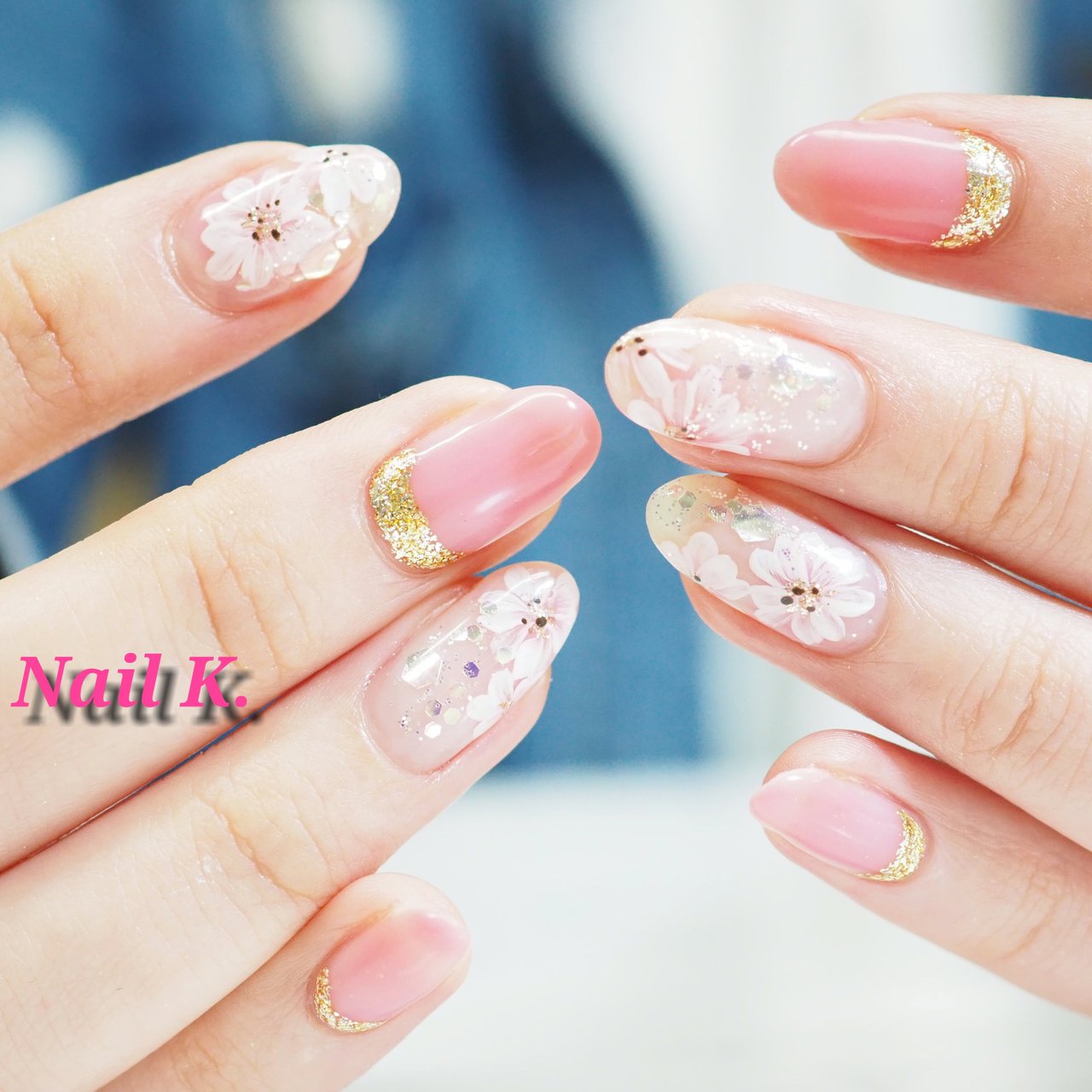 春 夏 デート 女子会 ホログラム Nail K のネイルデザイン No ネイルブック