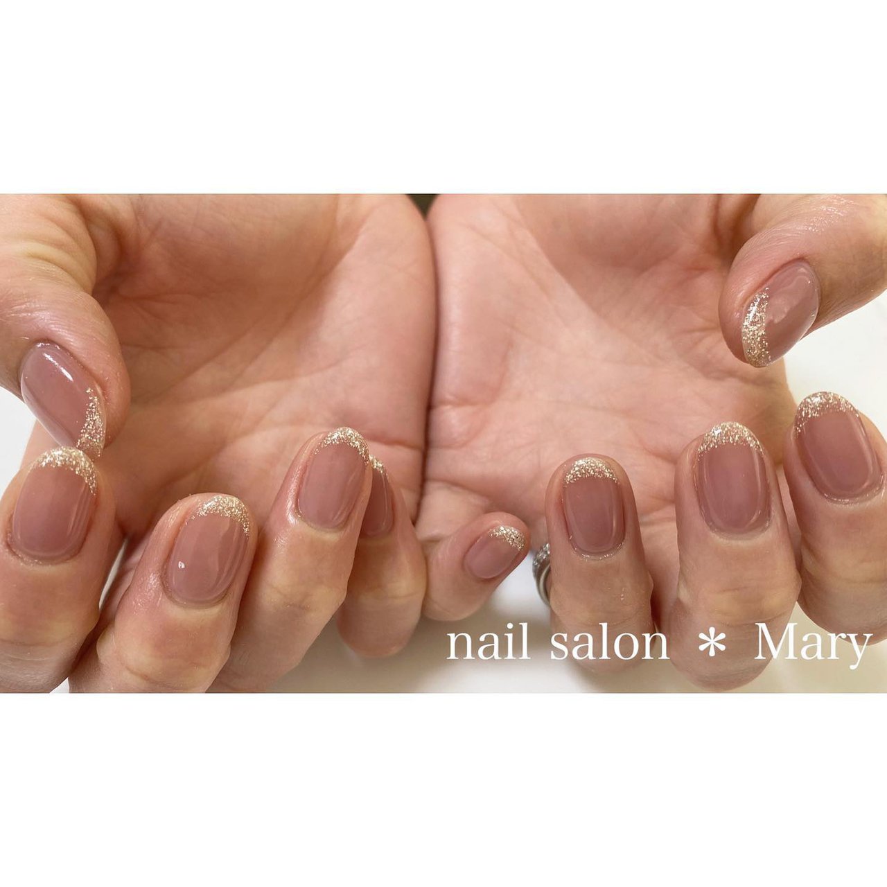 オールシーズン オフィス ハンド シンプル フレンチ Maryのネイルデザイン No ネイルブック