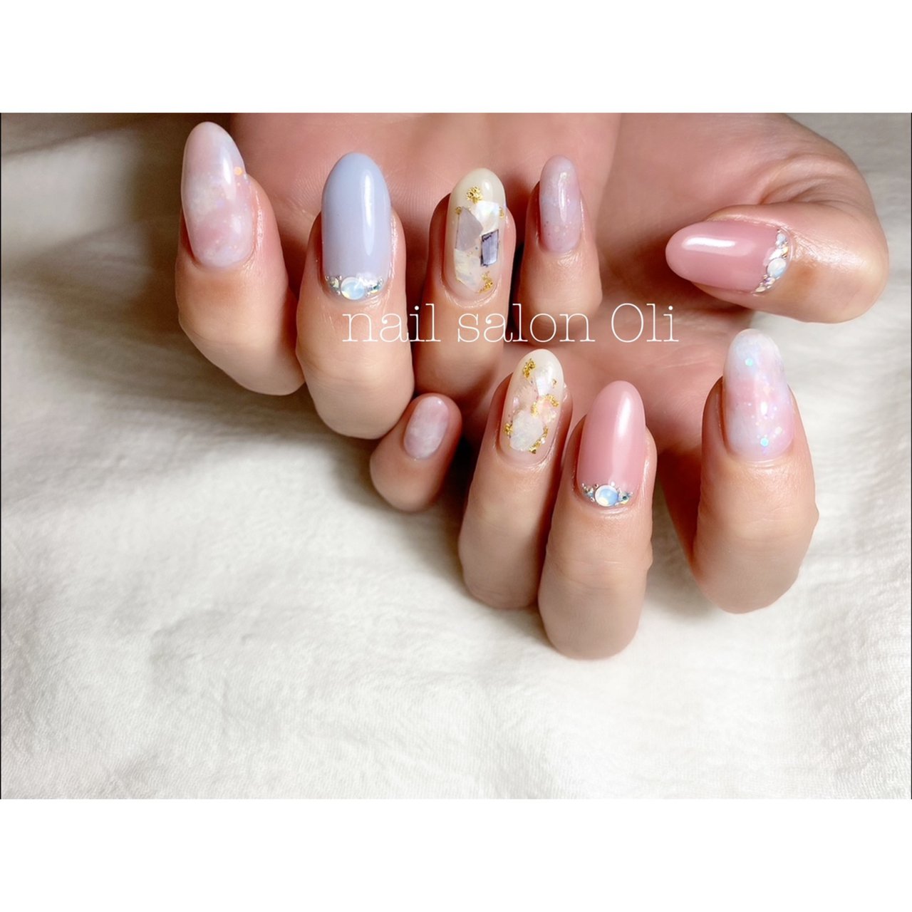 春 卒業式 入学式 パーティー ハンド Nail Salon Olhのネイルデザイン No ネイルブック