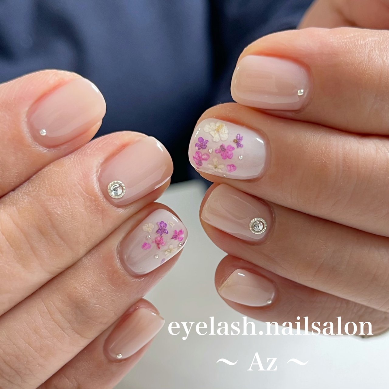 春 ジェル お客様 Eyelash Nailsalon Az アズ のネイルデザイン No ネイルブック