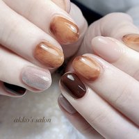 べっ甲のネイルデザイン ネイルブック