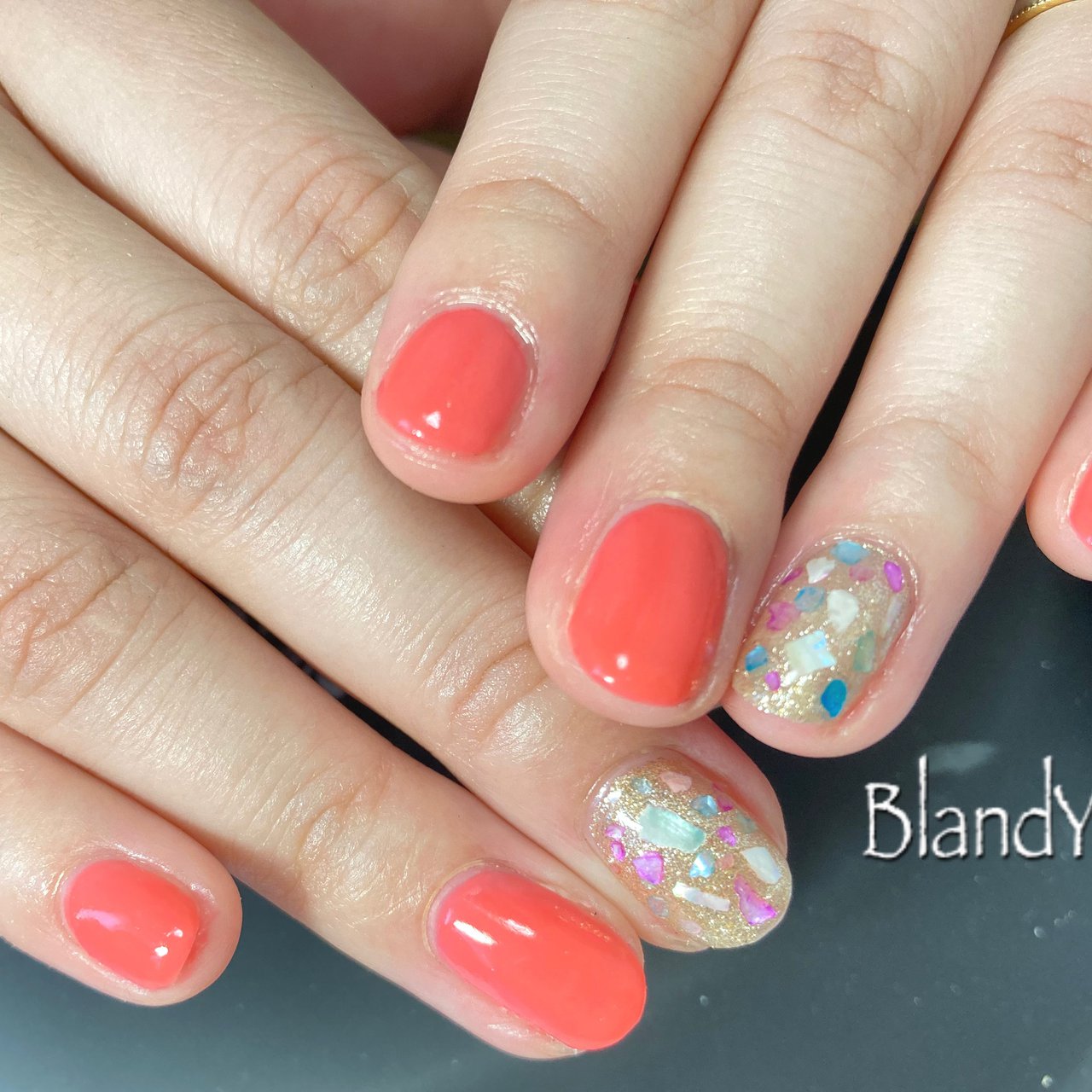 春 夏 海 デート シンプル Blandyyukiのネイルデザイン No ネイルブック