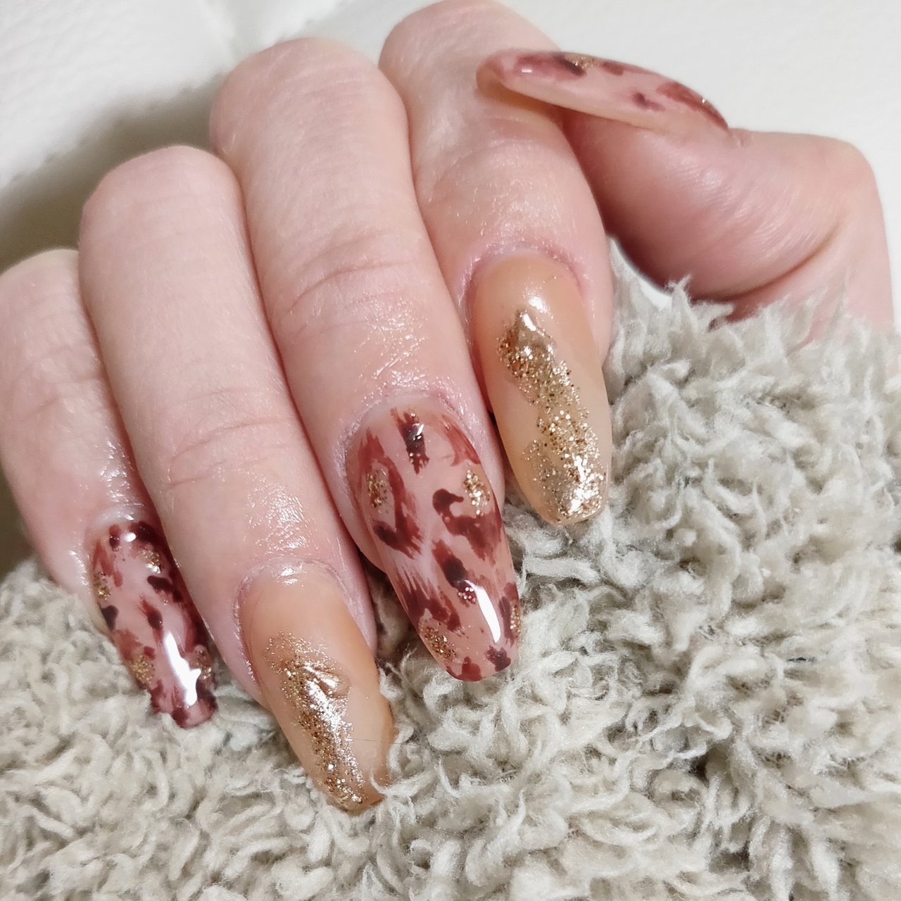 オールシーズン ハンド ラメ ワンカラー ニュアンス S K Nailsのネイルデザイン No ネイルブック