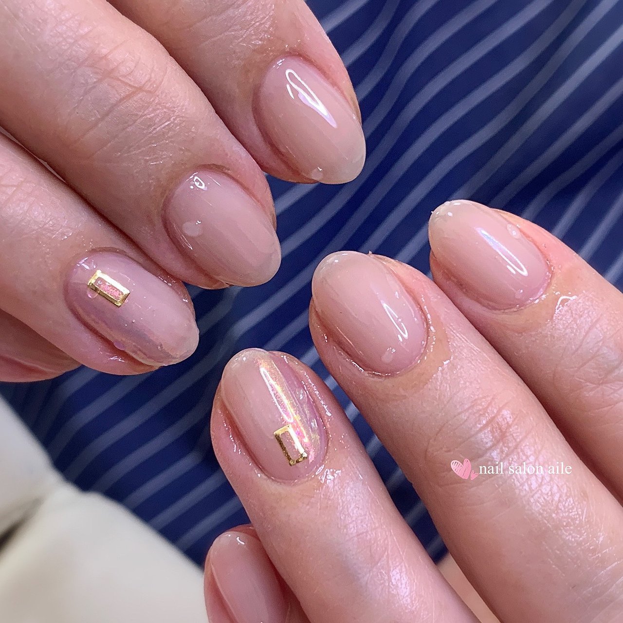 オールシーズン オフィス ハンド シンプル ワンカラー Nail Salon Aileのネイルデザイン No ネイルブック